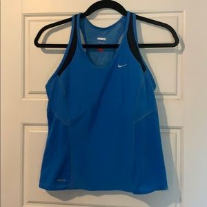 Nike DRYFIT Racerback workout tank w/built in bra